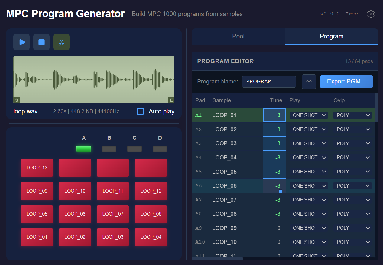 MPC-PGM Screenshot 3